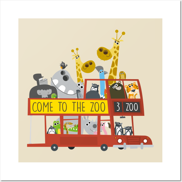 Come to the Zoo! Wall Art by Geeksarecool